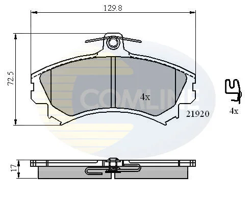 Comline - Гальмівні колодки до дисків COMLINE CBP31304 (фото 1)