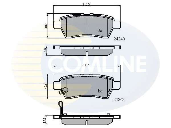Comline - Гальмівні колодки до дисків COMLINE CBP31518 (фото 1)