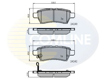 Comline - Гальмівні колодки до дисків COMLINE CBP31518