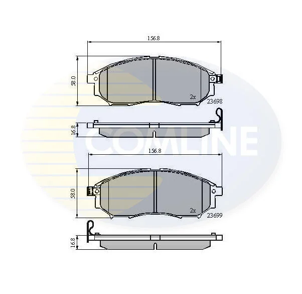 Comline - Гальмівні колодки до дисків COMLINE CBP31524 (фото 1)