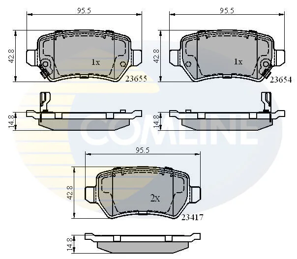 Comline - Гальмівні колодки до дисків COMLINE CBP31551 (фото 1)
