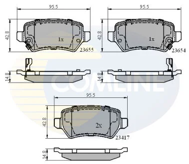 Comline - Гальмівні колодки до дисків COMLINE CBP31551