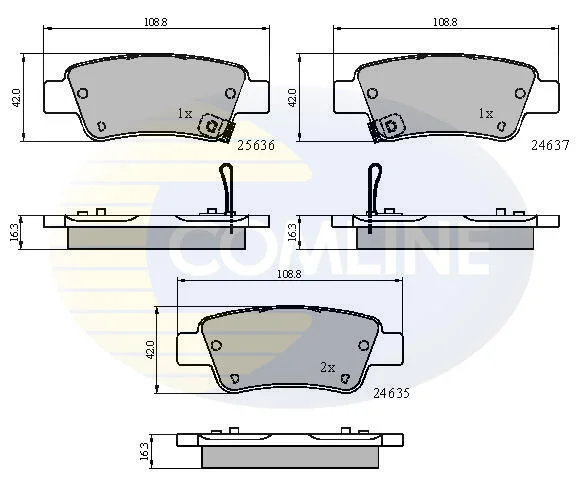 Comline - Гальмівні колодки до дисків COMLINE CBP31674 (фото 1)