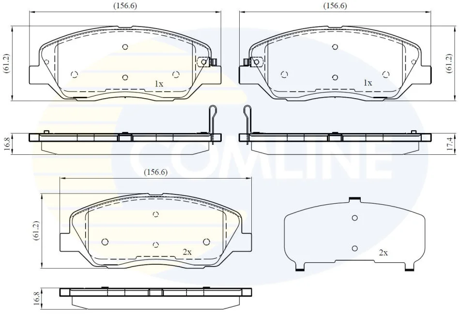 Comline - Гальмівні колодки до дисків COMLINE CBP31676 (фото 1)