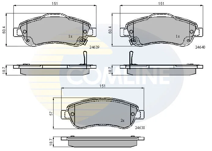 Comline - Гальмівні колодки до дисків COMLINE CBP31705 (фото 1)