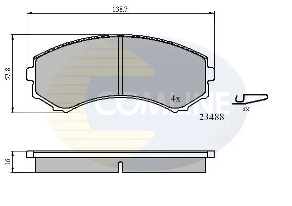 Comline - Гальмівні колодки до дисків COMLINE CBP3172 (фото 1)