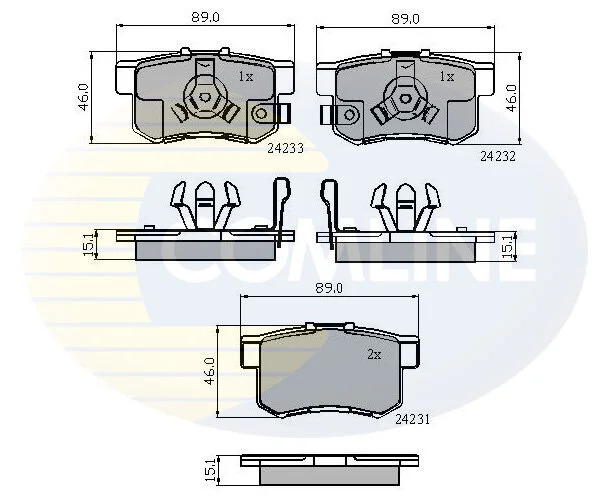 Comline - Гальмівні колодки до дисків COMLINE CBP31736 (фото 1)