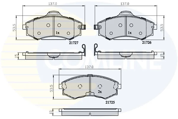 Comline - Гальмівні колодки до дисків COMLINE CBP31741 (фото 1)