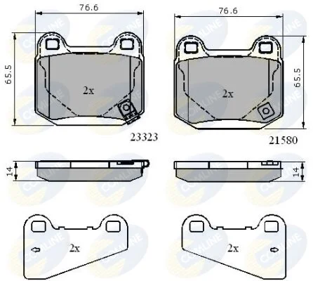 Comline - Гальмівні колодки до дисків COMLINE CBP31755 (фото 1)