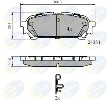Comline - Гальмівні колодки до дисків COMLINE CBP31775