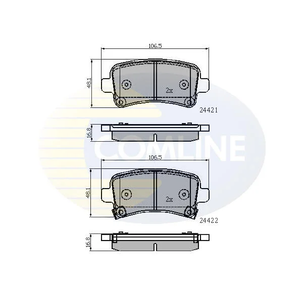 Comline - Гальмівні колодки до дисків COMLINE CBP31795 (фото 1)