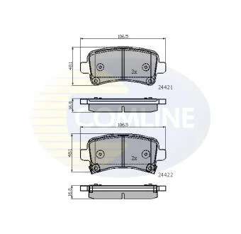 Comline - Гальмівні колодки до дисків COMLINE CBP31795