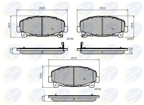 Comline - Гальмівні колодки до дисків COMLINE CBP32010 (фото 1)