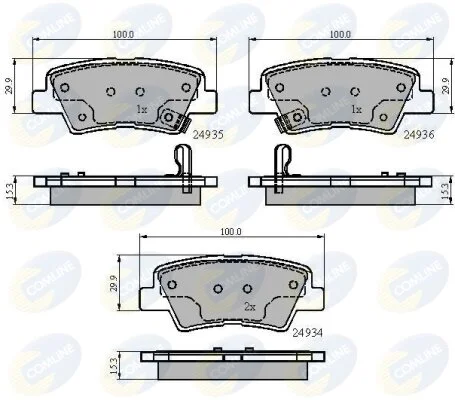 Comline - Гальмівні колодки до дисків COMLINE CBP32023 (фото 1)