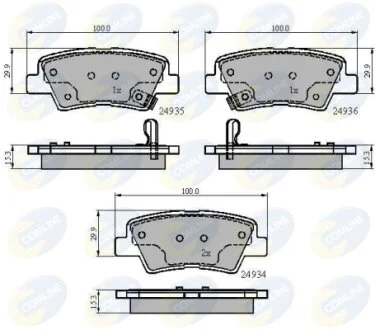 Comline - Гальмівні колодки до дисків COMLINE CBP32023
