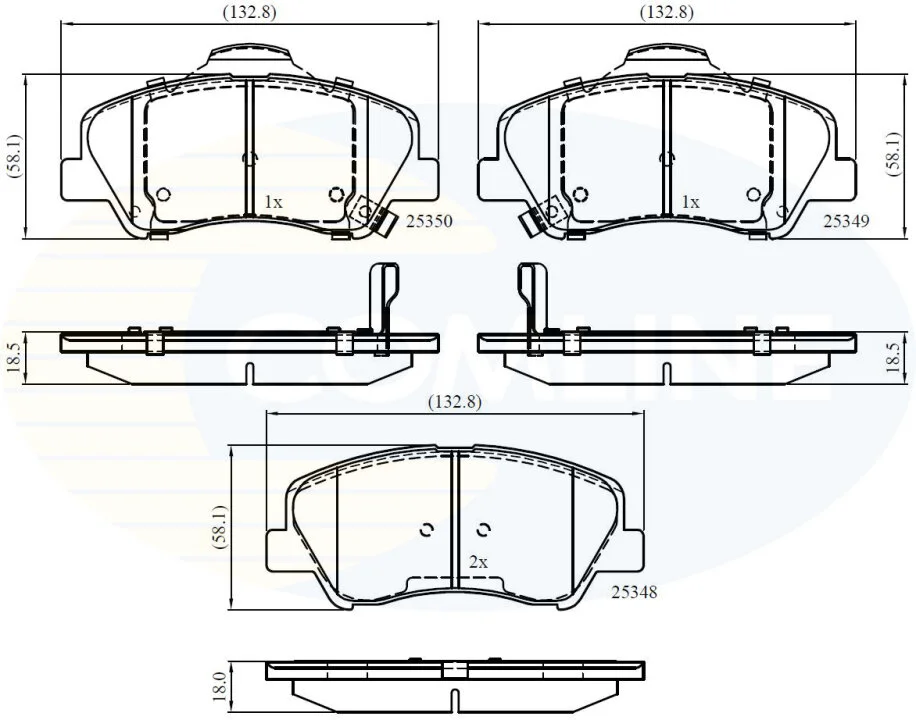 Comline - Гальмівні колодки до дисків COMLINE CBP32040 (фото 1)