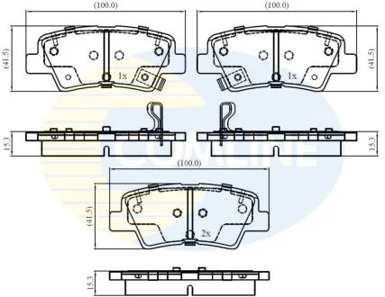 Comline - Гальмівні колодки до дисків COMLINE CBP32161