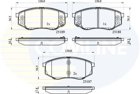 - Гальмівні колодки до дисків COMLINE CBP32194