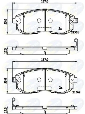 Comline - Гальмівні колодки до дисків COMLINE CBP32202 (фото 1)