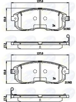 Comline - Гальмівні колодки до дисків COMLINE CBP32202