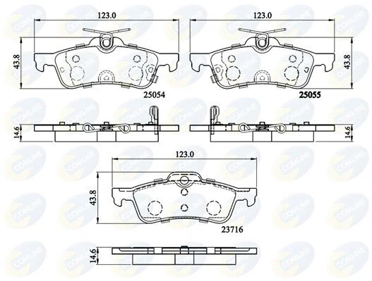 Comline - Гальмівні колодки до дисків COMLINE CBP32204 (фото 1)