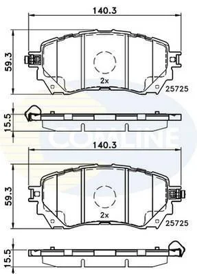 Comline - Гальмівні колодки до дисків COMLINE CBP32237 (фото 1)