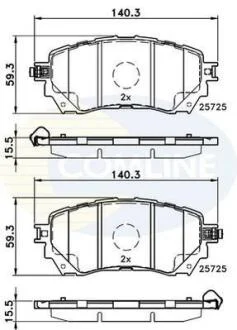 Comline - Гальмівні колодки до дисків COMLINE CBP32237