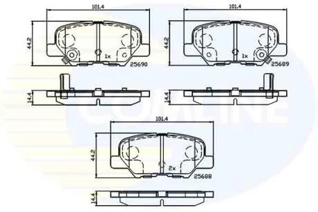 Comline - Гальмівні колодки до дисків COMLINE CBP32238
