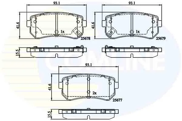 Comline - Гальмівні колодки до дисків COMLINE CBP32276 (фото 1)