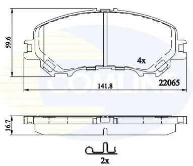 Comline - Гальмівні колодки до дисків COMLINE CBP32304