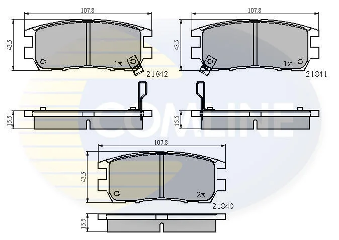 Comline - Гальмівні колодки до дисків COMLINE CBP3233 (фото 1)