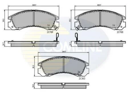 Comline - Гальмівні колодки до дисків COMLINE CBP3234
