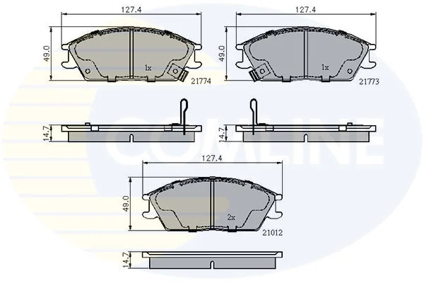 Comline - Гальмівні колодки до дисків COMLINE CBP3253 (фото 1)