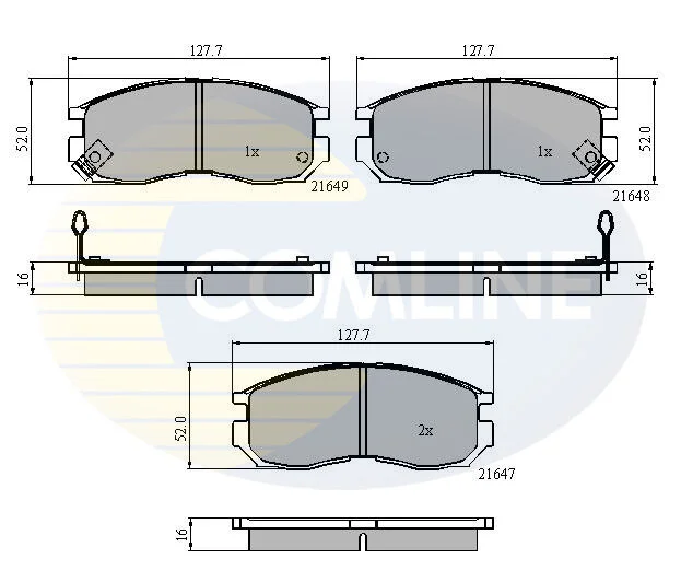 Comline - Гальмівні колодки до дисків COMLINE CBP3363 (фото 1)