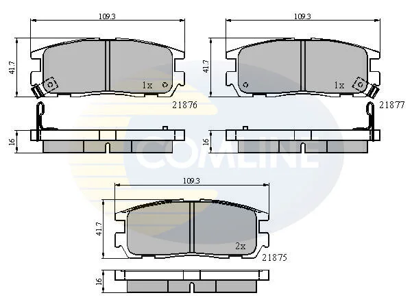 Comline - Гальмівні колодки до дисків COMLINE CBP3461 (фото 1)