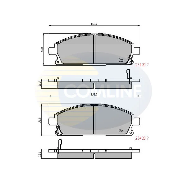 Comline - Гальмівні колодки до дисків COMLINE CBP3591 (фото 1)