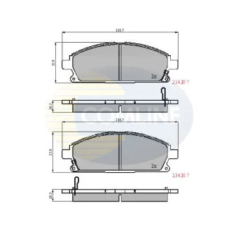Comline - Гальмівні колодки до дисків COMLINE CBP3591