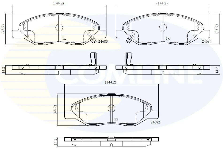 Comline - Гальмівні колодки до дисків COMLINE CBP36044 (фото 1)