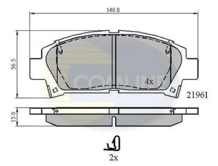 Comline - Гальмівні колодки до дисків COMLINE CBP3713