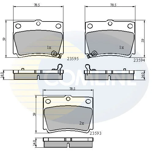 Comline - Гальмівні колодки до дисків COMLINE CBP3775 (фото 1)