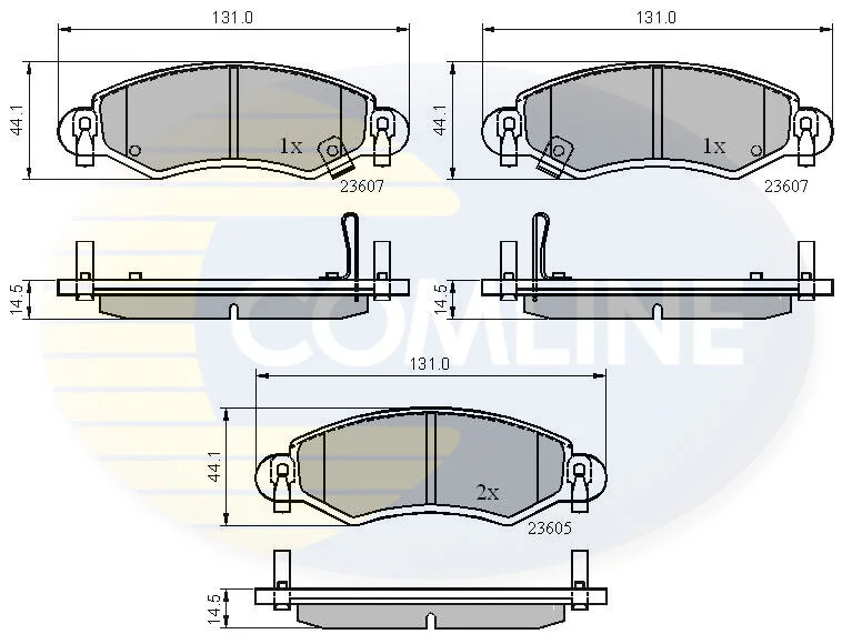 Comline - Гальмівні колодки до дисків COMLINE CBP3893 (фото 1)
