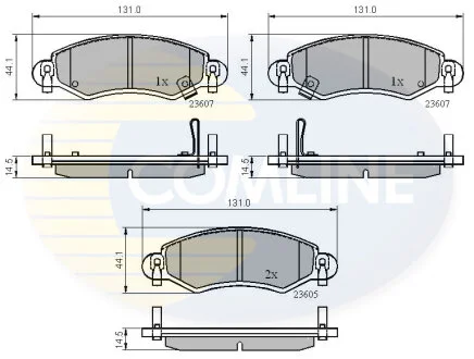 Comline - Гальмівні колодки до дисків COMLINE CBP3893