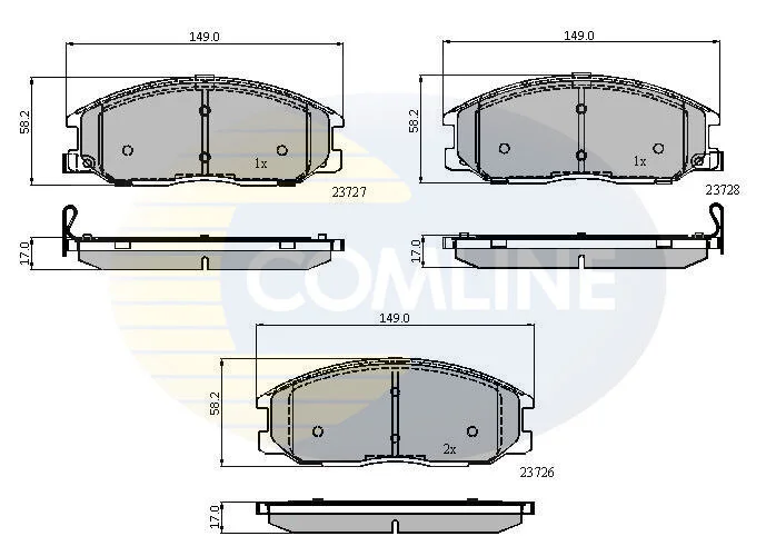 Comline - Гальмівні колодки до дисків COMLINE CBP3902 (фото 1)