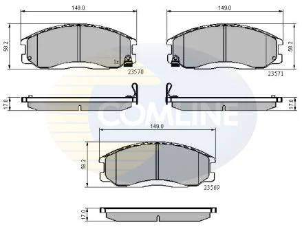 Comline - Гальмівні колодки до дисків COMLINE CBP3938