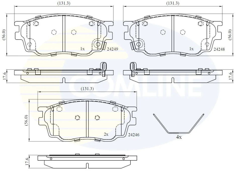 Comline - Гальмівні колодки до дисків COMLINE CBP3948 (фото 1)