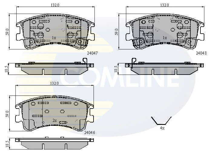 Comline - Гальмівні колодки до дисків COMLINE CBP3950 (фото 1)