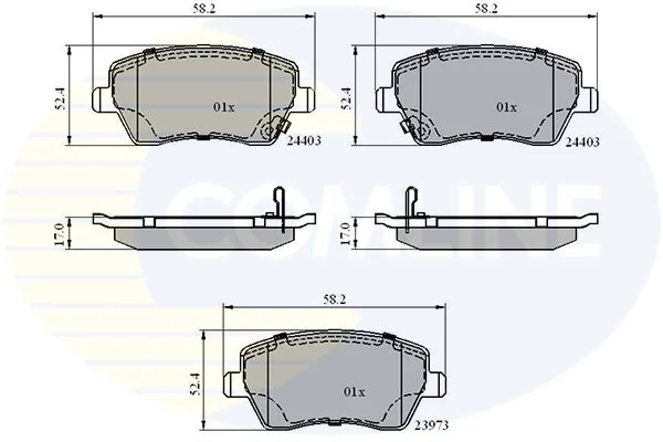 Comline - Гальмівні колодки до дисків COMLINE CBP3984 (фото 1)