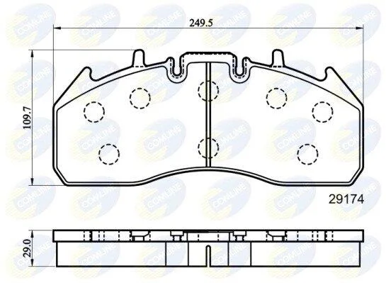 Comline - Гальмівні колодки до дисків COMLINE CBP9078MK (фото 1)