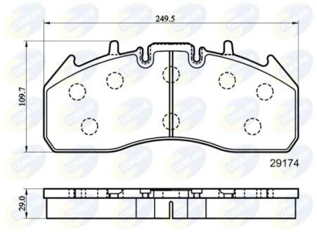 Comline - Гальмівні колодки до дисків COMLINE CBP9078MK