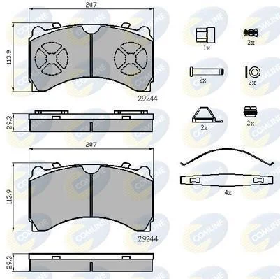 Comline - Гальмівні колодки до дисків COMLINE CBP9081K (фото 1)